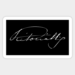 Signature of Queen Victoria, Monarch of the United Kingdom Sticker